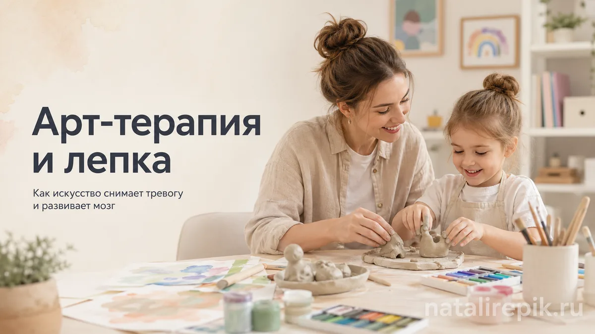 Арт-терапия и лепка: как искусство помогает ребенку с тревогой - Почему лепка из глины снимает детские страхи и агрессию лучше уговоров, как это работает в мозге, какие техники применяют и кому это подходит.