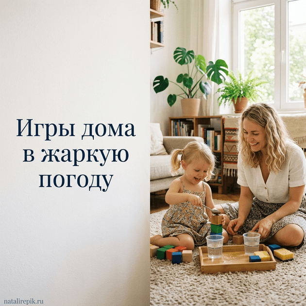 Игры для детей дома в жаркую погоду: как увлечь ребёнка 2–5 лет