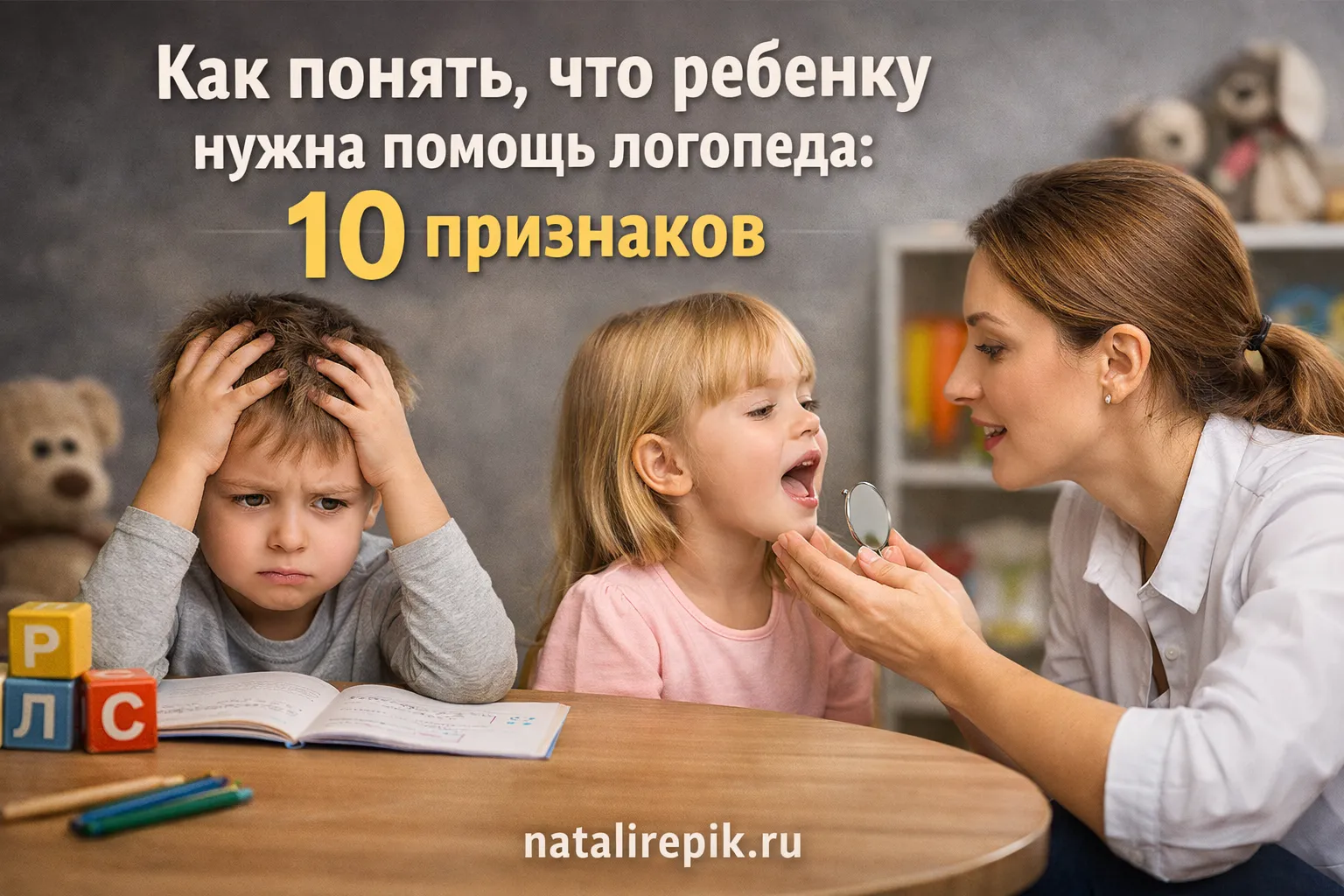 Ребёнку нужен логопед: чек-лист из 10 признаков по возрасту