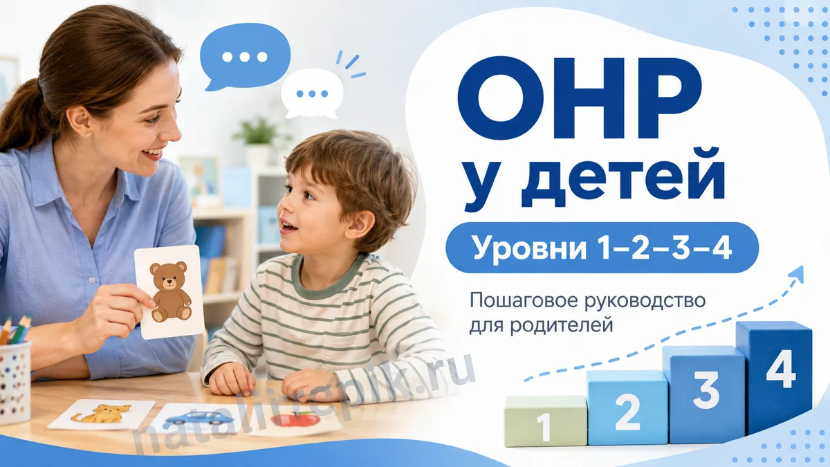 ОНР у детей: что это, четыре уровня и что будет в школе