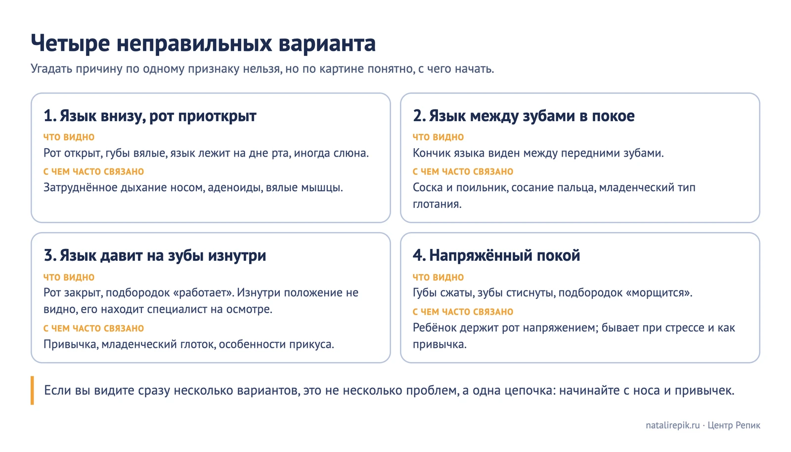 Лист «Четыре неправильных варианта»: что видно со стороны и с чем это часто связано