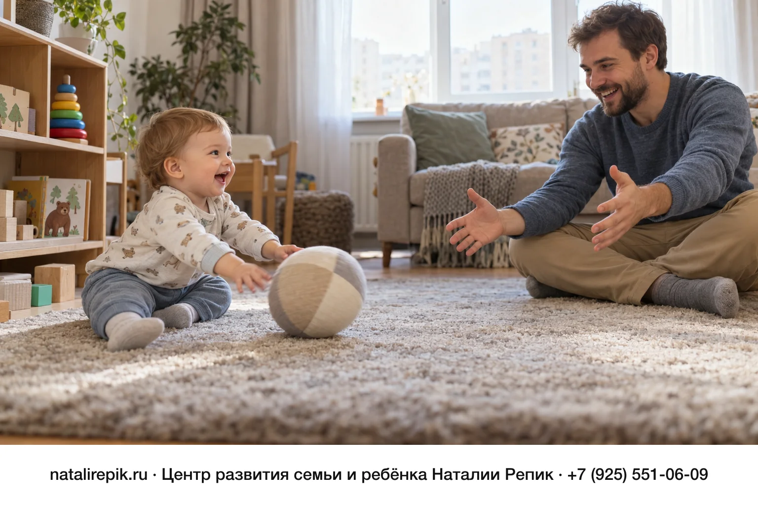Занятия с ребёнком 1 год дома: план дня и девять игр