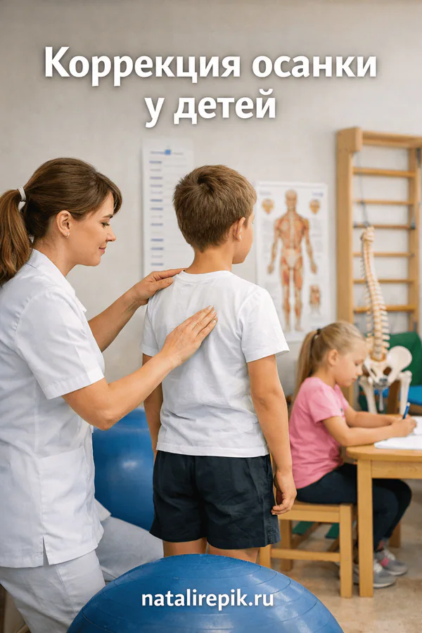 Коррекция осанки у детей
