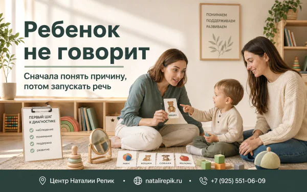 Не говорит / мало говорит