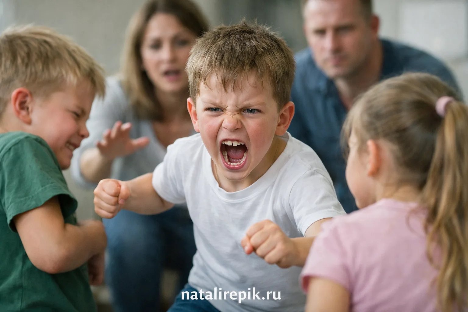 Агрессивность - Ребенок проявляет агрессию: дерется, кусается, кричит. Не может справиться с эмоциями, конфликтует с детьми и взрослыми.